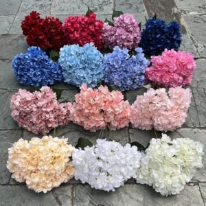 Artificial hydrangea bouquet