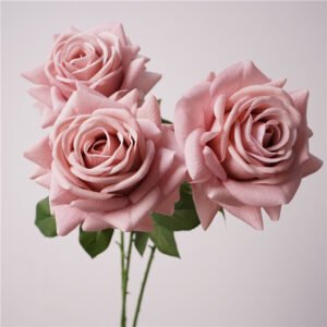 Single artificial rose