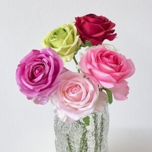 Artificial Roses Made of Silk