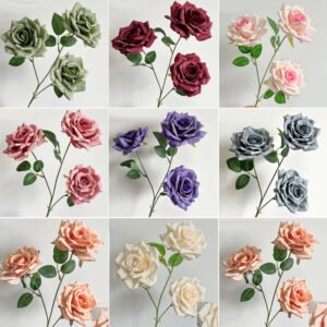 3 head artificial roses