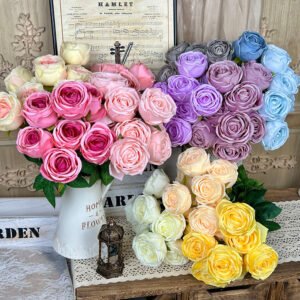 9-headed Royal Rose Artificial Flowers