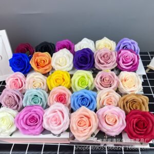 Artificial rose head flowers