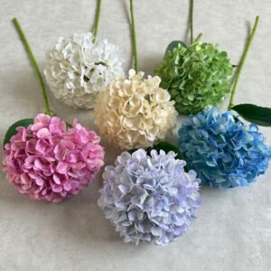 single hydrangea artificial flowers