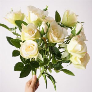 Multi-headed artificial rose
