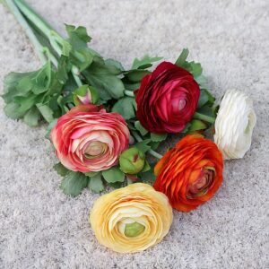 2-headed dew lotus peony artificial flowers