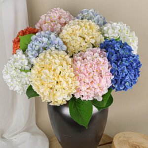 3 leaves and 216 petals of artificial hydrangea