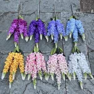 5-stem artificial hyacinth bundle flowers