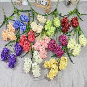 3-headed Artificial Hyacinth Silk Flowers