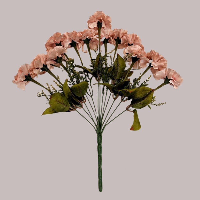 13-Head Artificial Carnation Flower Bouquet