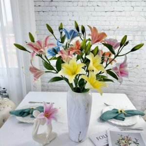 3-head lily artificial flower