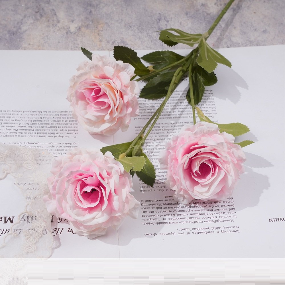 Wholesale Roma 3-Head Artificial Rose Spray Stem rs0003 - Image 12