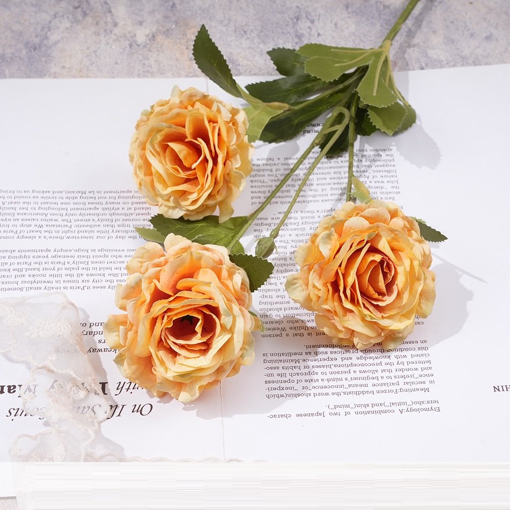 Wholesale Roma 3-Head Artificial Rose Spray Stem rs0003 - Image 7