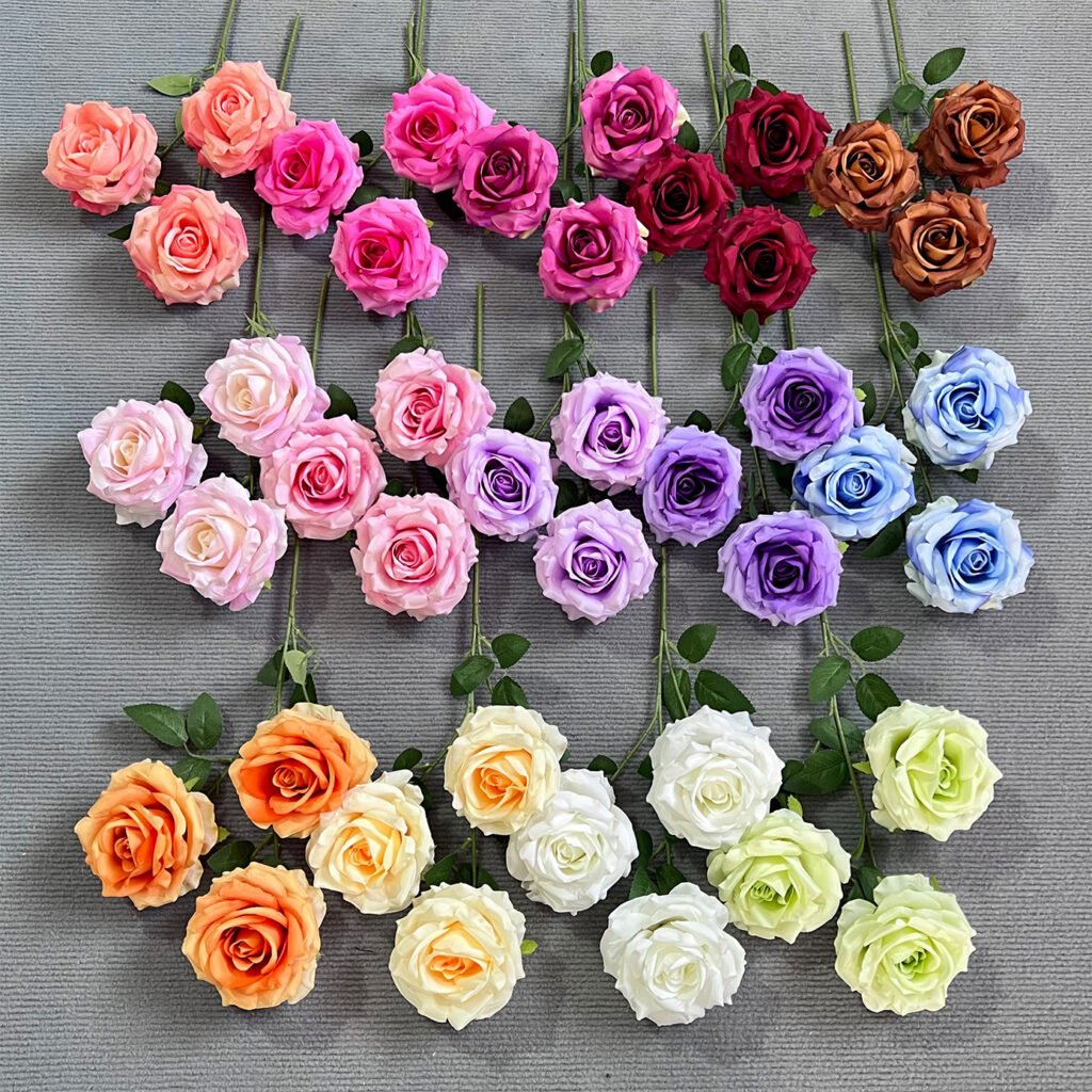 Moonlight artificial rose