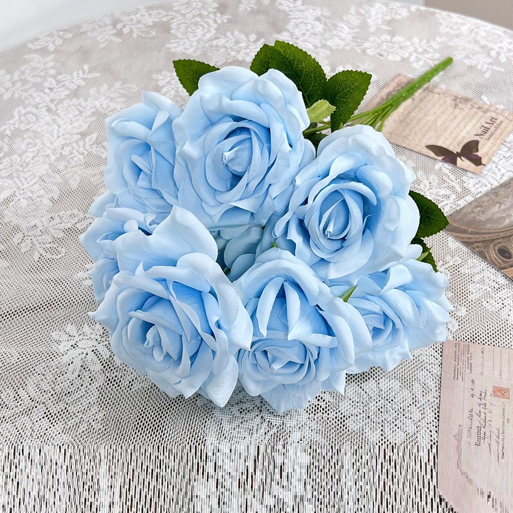 Wholesale 9-Head Artificial Spray Rose Stem rs0001 - Image 5