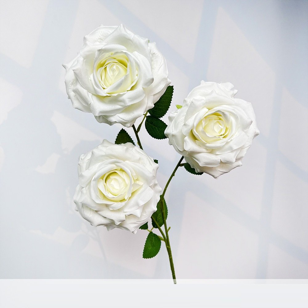 3-Head Moonlight Artificial Rose Spray Stem rs0002 - Image 10