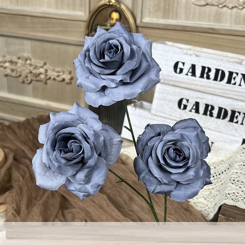 Wholesale 3-Head Artificial Rose Flower Stem rs0005 - Image 12